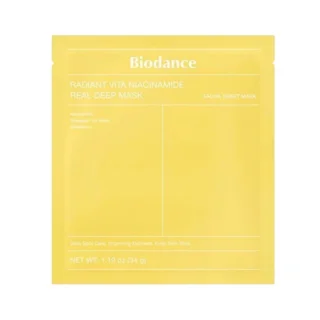 عکس ماسک ورقه‌ای بایودنس مدل نیاسینامید Niacinamide تکی