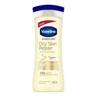 لوسیون بدن وازلین مدل Deep Moisture حاوی شیر و عسل حجم 400 میلی‌لیتر